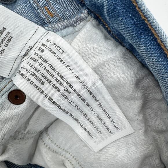 Abercrombie & Fitch Jean Shorts Womens 27 /4 Dad Short High Rise Curve Love - Picture 5 of 7